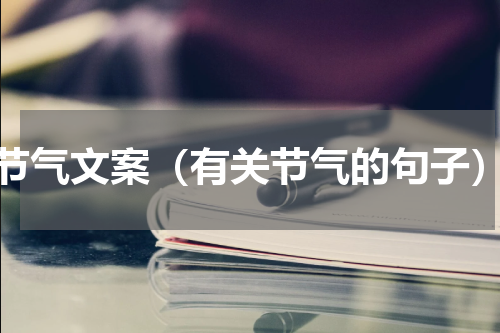 节气文案（有关节气的句子）