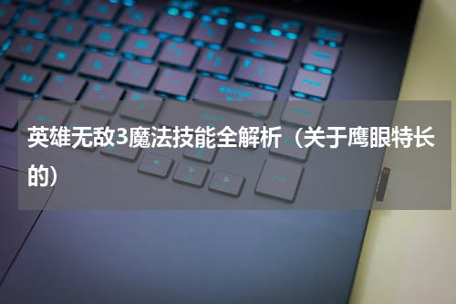 英雄无敌3魔法技能全解析（关于鹰眼特长的）