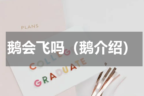 鹅会飞吗（鹅介绍）
