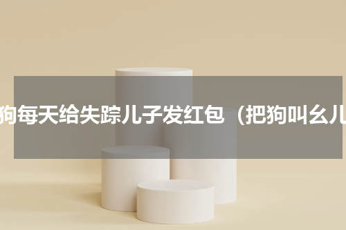 狗狗每天给失踪儿子发红包（把狗叫幺儿）