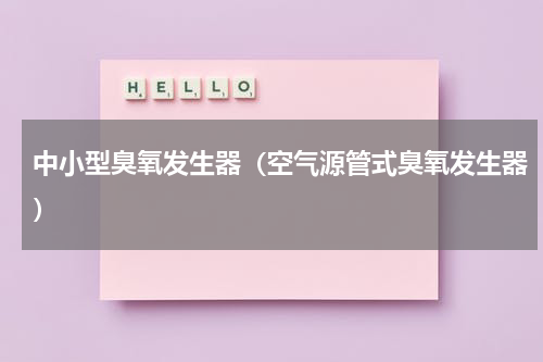 中小型臭氧发生器（空气源管式臭氧发生器）