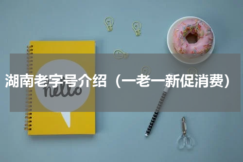 湖南老字号介绍（一老一新促消费）