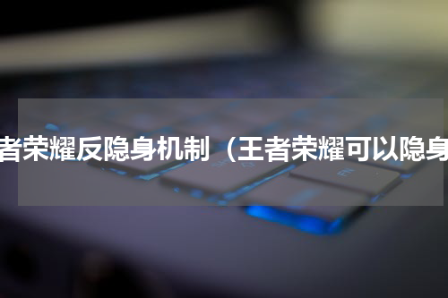 王者荣耀反隐身机制（王者荣耀可以隐身）