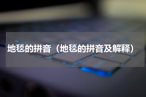 地毯的拼音（地毯的拼音及解释）