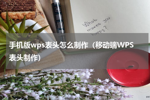 手机版wps表头怎么制作（移动端WPS表头制作）