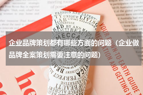 企业品牌策划都有哪些方面的问题（企业做品牌全案策划需要注意的问题）