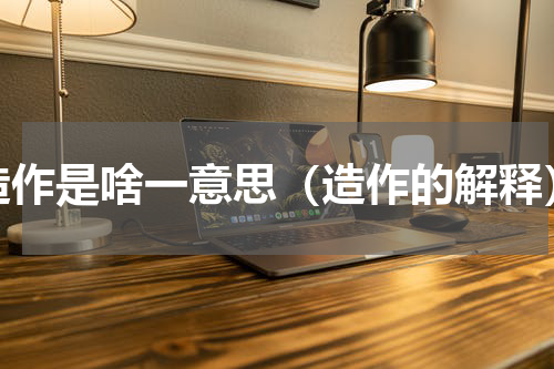 造作是啥一意思（造作的解释）