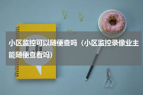 小区监控可以随便查吗（小区监控录像业主能随便查看吗）