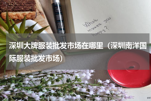 深圳大牌服装批发市场在哪里（深圳南洋国际服装批发市场）