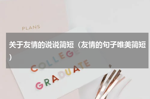 关于友情的说说简短（友情的句子唯美简短）