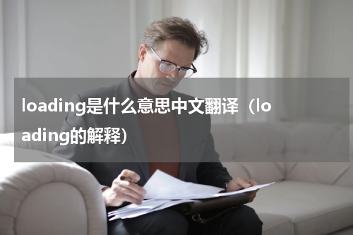 loading是什么意思中文翻译（loading的解释）