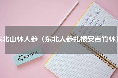 东北山林人参（东北人参扎根安吉竹林）