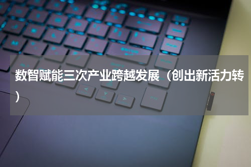 数智赋能三次产业跨越发展（创出新活力转）