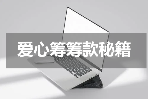 爱心筹筹款秘籍