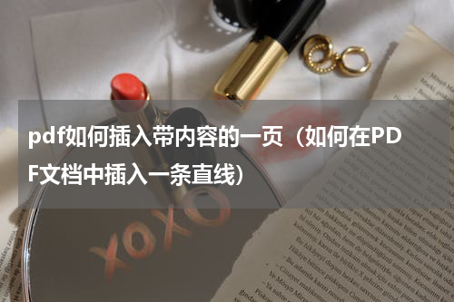 pdf如何插入带内容的一页（如何在PDF文档中插入一条直线）