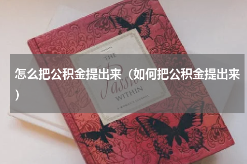 怎么把公积金提出来（如何把公积金提出来）