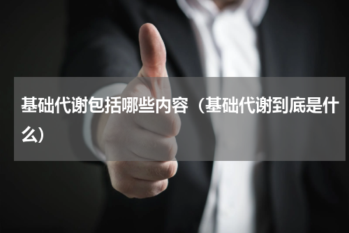 基础代谢包括哪些内容（基础代谢到底是什么）