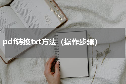 pdf转换txt方法（操作步骤）