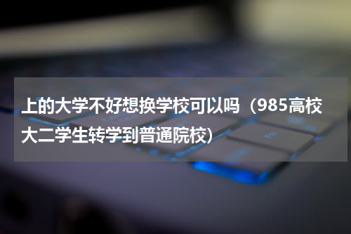 上的大学不好想换学校可以吗（985高校大二学生转学到普通院校）