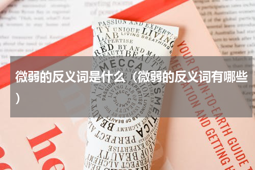 微弱的反义词是什么（微弱的反义词有哪些）