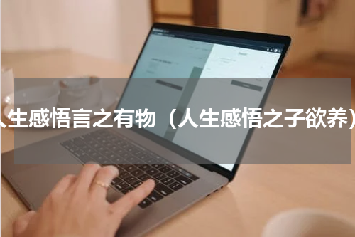 人生感悟言之有物（人生感悟之子欲养）