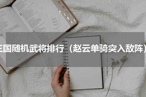 三国随机武将排行（赵云单骑突入敌阵）