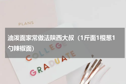 油泼面家常做法陕西大叔（1斤面1根葱1勺辣椒面）