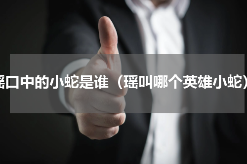 瑶口中的小蛇是谁（瑶叫哪个英雄小蛇）
