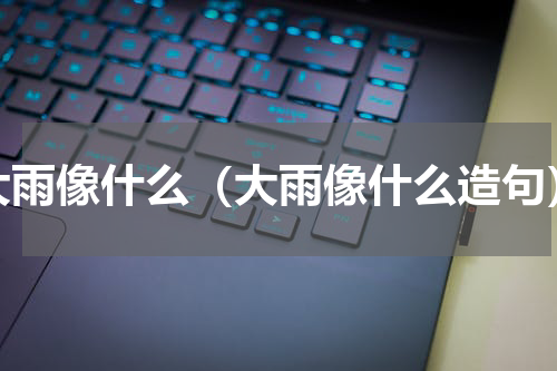 大雨像什么（大雨像什么造句）