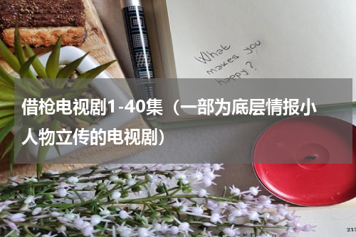 借枪电视剧1-40集（一部为底层情报小人物立传的电视剧）