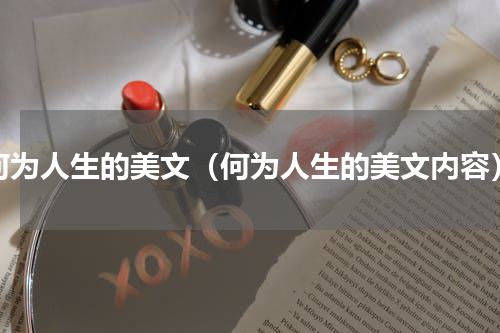 何为人生的美文（何为人生的美文内容）