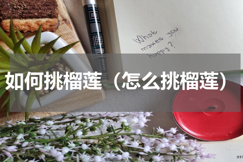 如何挑榴莲（怎么挑榴莲）