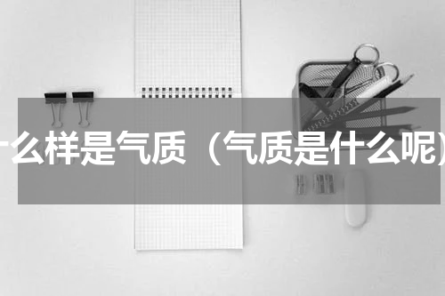 什么样是气质（气质是什么呢）