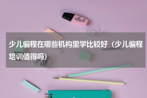 少儿编程在哪些机构里学比较好（少儿编程培训值得吗）