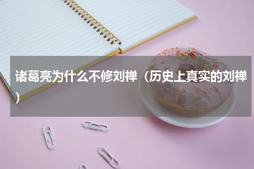 诸葛亮为什么不修刘禅（历史上真实的刘禅）