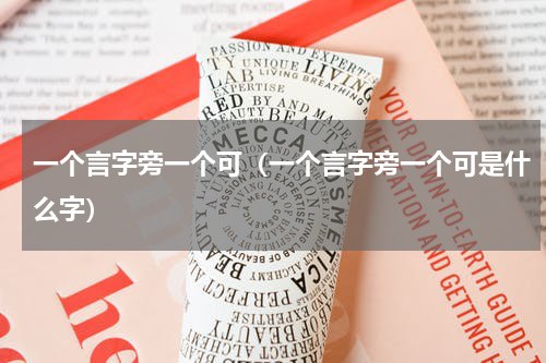 一个言字旁一个可（一个言字旁一个可是什么字）
