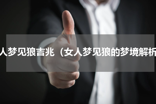 女人梦见狼吉兆（女人梦见狼的梦境解析）