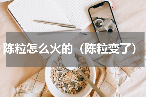 陈粒怎么火的（陈粒变了）