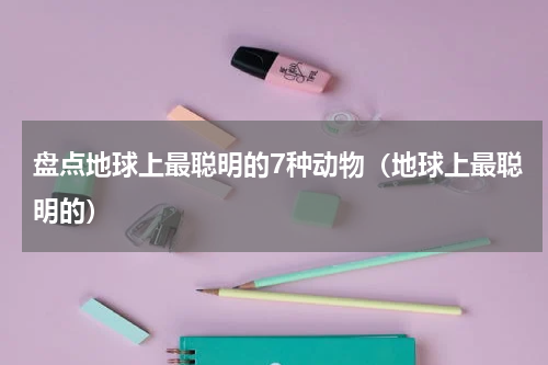 盘点地球上最聪明的7种动物（地球上最聪明的）