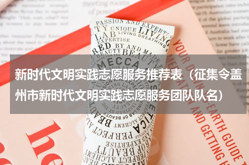 新时代文明实践志愿服务推荐表（征集令盖州市新时代文明实践志愿服务团队队名）