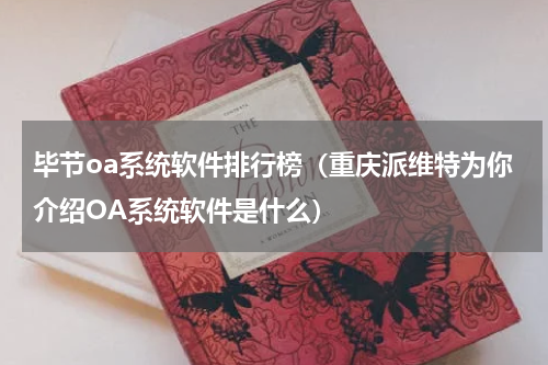 毕节oa系统软件排行榜（重庆派维特为你介绍OA系统软件是什么）