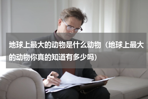 地球上最大的动物是什么动物（地球上最大的动物你真的知道有多少吗）