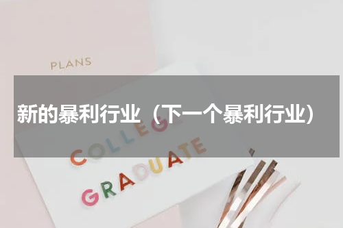 新的暴利行业（下一个暴利行业）