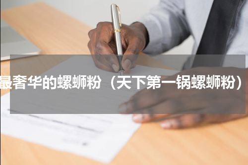 最奢华的螺蛳粉（天下第一锅螺蛳粉）