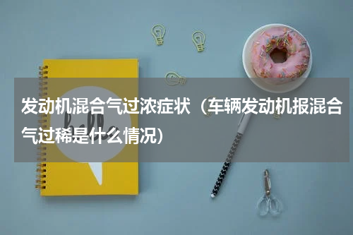 发动机混合气过浓症状（车辆发动机报混合气过稀是什么情况）