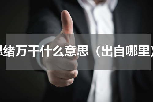 思绪万千什么意思（出自哪里）