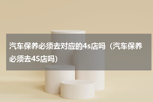 汽车保养必须去对应的4s店吗（汽车保养必须去4S店吗）