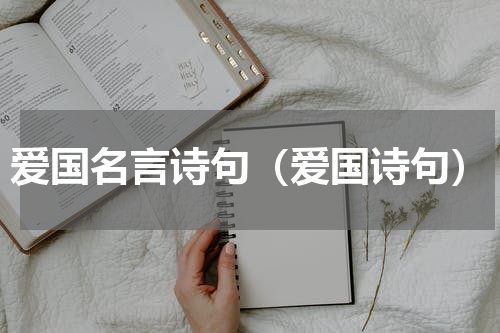 爱国名言诗句（爱国诗句）
