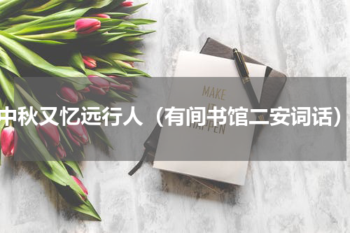 中秋又忆远行人（有间书馆二安词话）