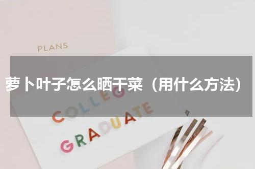 萝卜叶子怎么晒干菜（用什么方法）